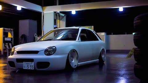 Glitches. shaved subaru impreza wagon